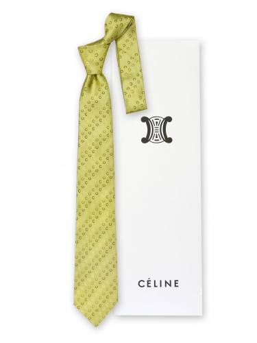 Модный галстук с оригинальными полосками Celine 57969