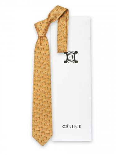 Мужской галстук с мелкими рисунками Celine 58038 