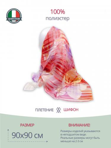 Женский платок в красных тонах шифон (100% полиэстер) P19090009-Nv