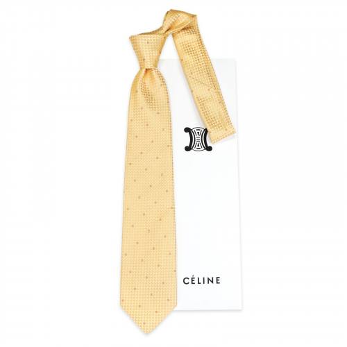 Стильный галстук жаккард в кружочек Celine 853470