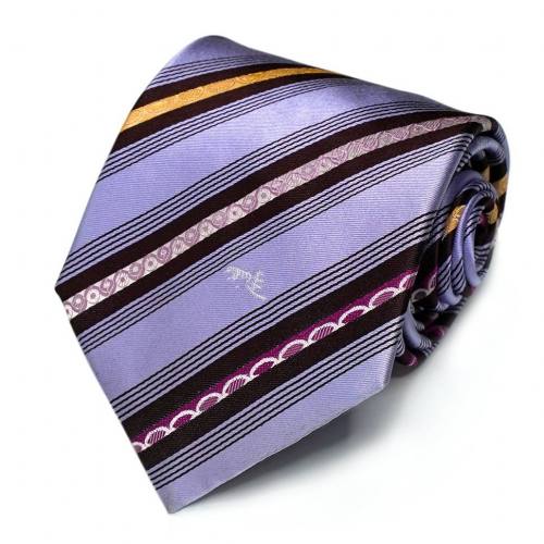 Галстук фиолетовый в полосочку Emilio Pucci 848650