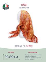 Платок в красно-желтых тонах P19090029-Nv