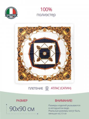 Женский платок головной черно-белый P29090092-Go