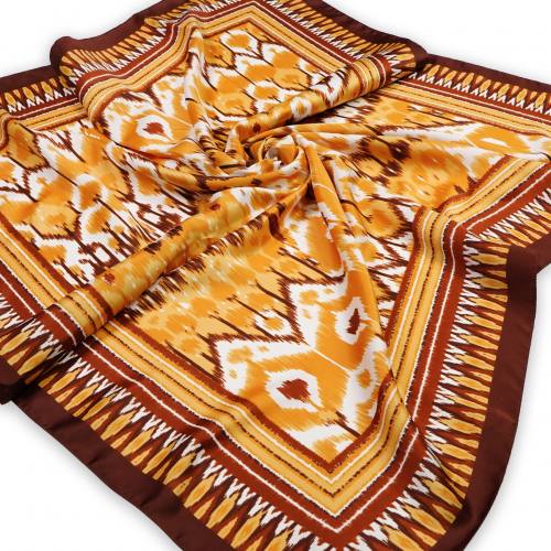 Женский платок каре (головной) 90x90 P29090009-Gm