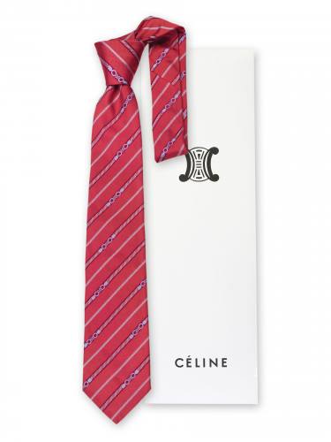 Мужской галстук с оригинальными полосками Celine 58346