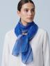 Шарф в голубых тонах Roby Foulards 845891