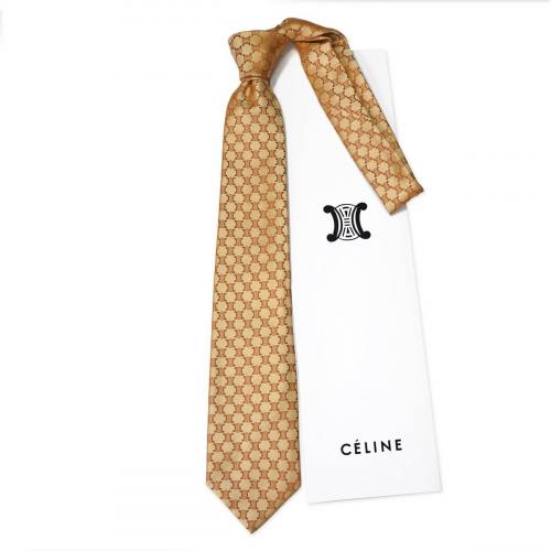 Желтый переливающийся галстук Celine 852578N 