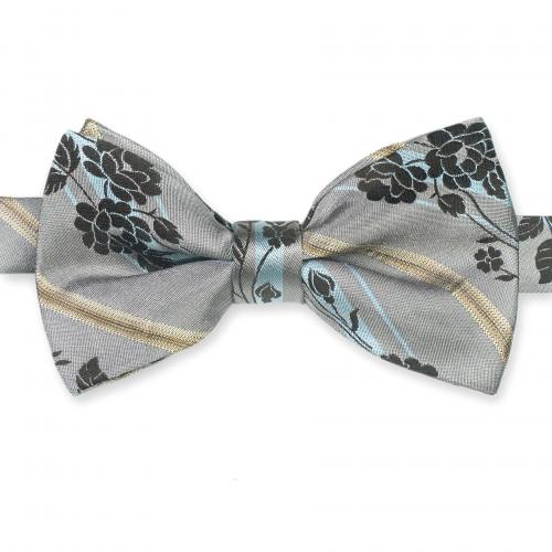 Мужская бабочка серая с цветами Kenzo Homme 855545