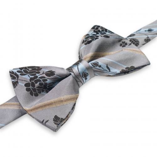 Мужская бабочка серая с цветами Kenzo Homme 855545