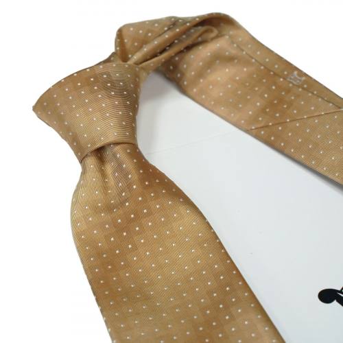 Коричневый галстук с красивым дизайном Celine 852683
