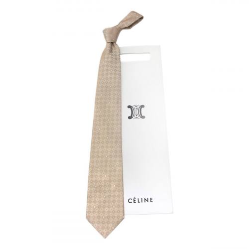 Нарядный галстук в естественных оттенках Celine 820441