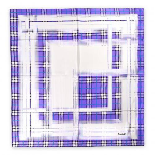 Платок женский сиреневый 90x90, атлас (100% шелк) Frantelli S29090010-FF