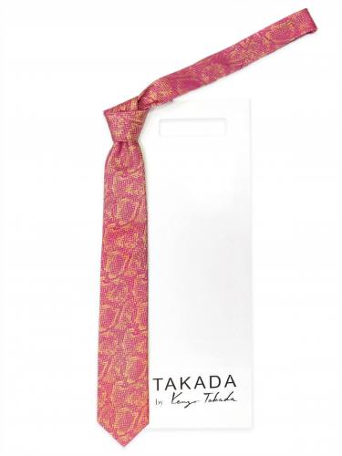 Розовый шелковый галстук с дизайном Takada Kenzo 826391N