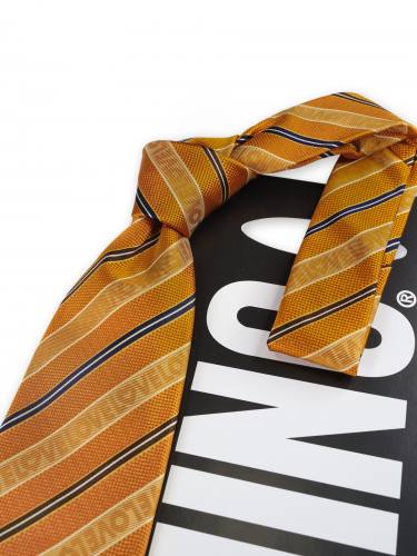 Оранжевый галстук в полоску Moschino 35777 