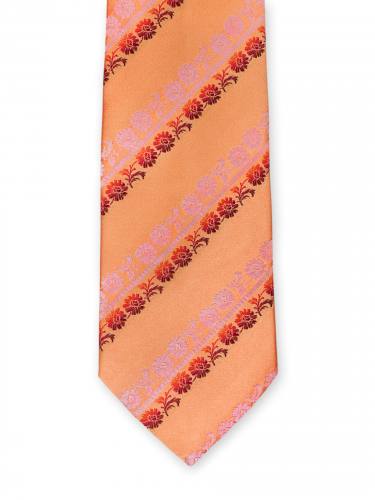 Яркий итальянский галстук с цветами Christian Lacroix 836081 
